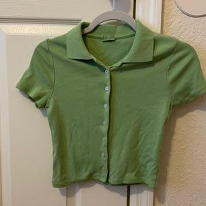 brandy melville cropped polo